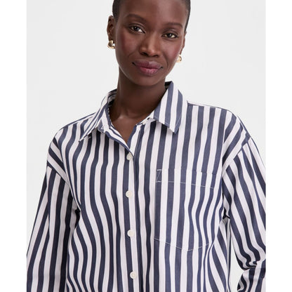 On 34th Women's Cotton Cropped Poplin Shirt, Macy's Exclusive