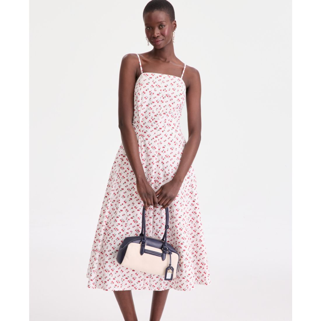 On 34th Women's Square-Neck Seamed Fit & Flare Midi Dress, Macy's Exclusive