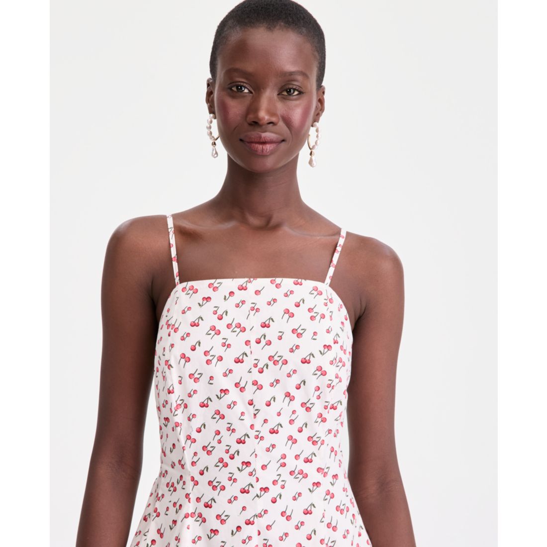 On 34th Women's Square-Neck Seamed Fit & Flare Midi Dress, Macy's Exclusive