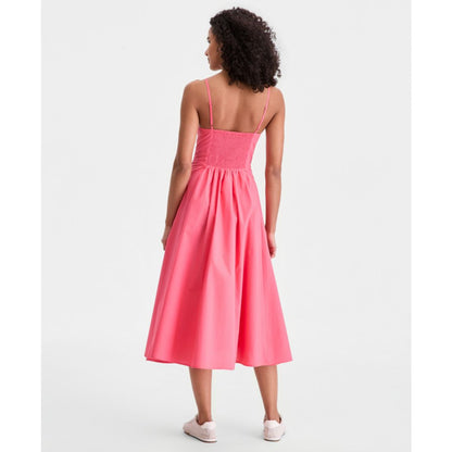 On 34th Women's Square-Neck Seamed Fit & Flare Midi Dress, Macy's Exclusive
