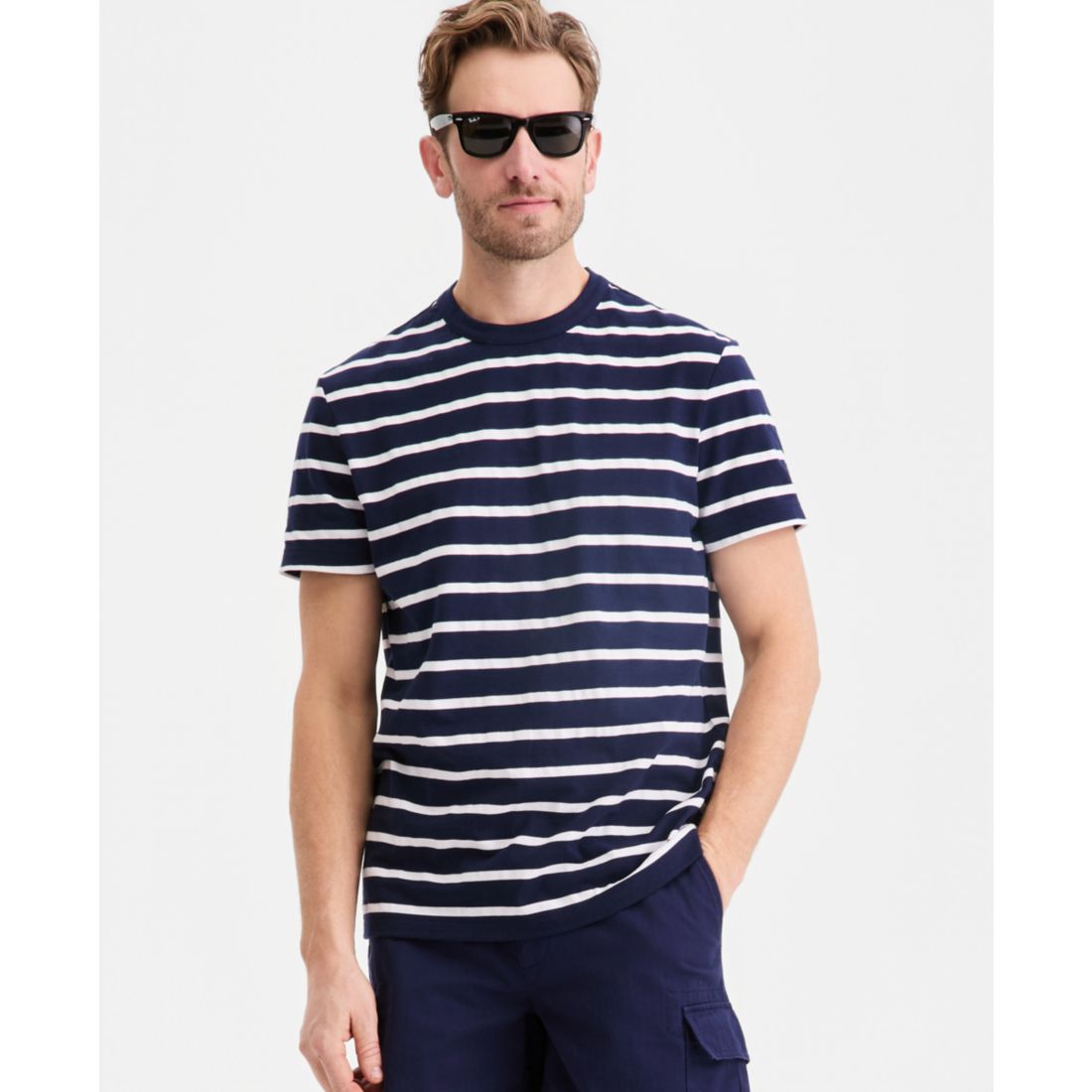 Club Room Men's Sail Stripe T-Shirt, Macy's Exclusive
