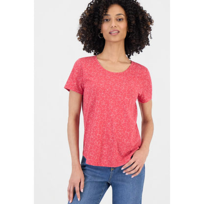 Style & Co Petite Star-Print Short-Sleeve Perfect T-Shirt, Macy's Exclusive