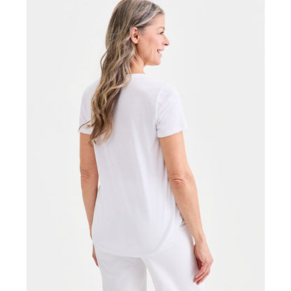 Style & Co Women's Americana Graphic Short-Sleeve Crewneck T-Shirt, Macy's Exclusive