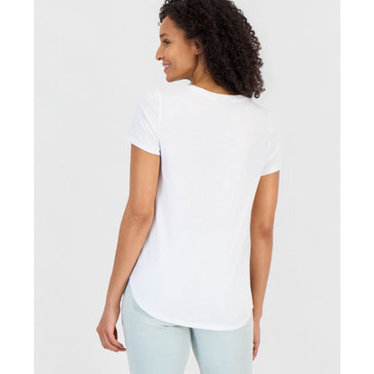 Style & Co Women's Americana Graphic Short-Sleeve Crewneck T-Shirt, Macy's Exclusive