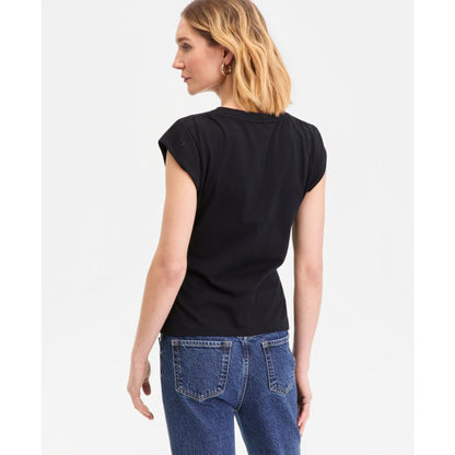 I.n.c. International Concepts Women's Cap-Sleeve V-Neck T-Shirt, Macy's Exclusive