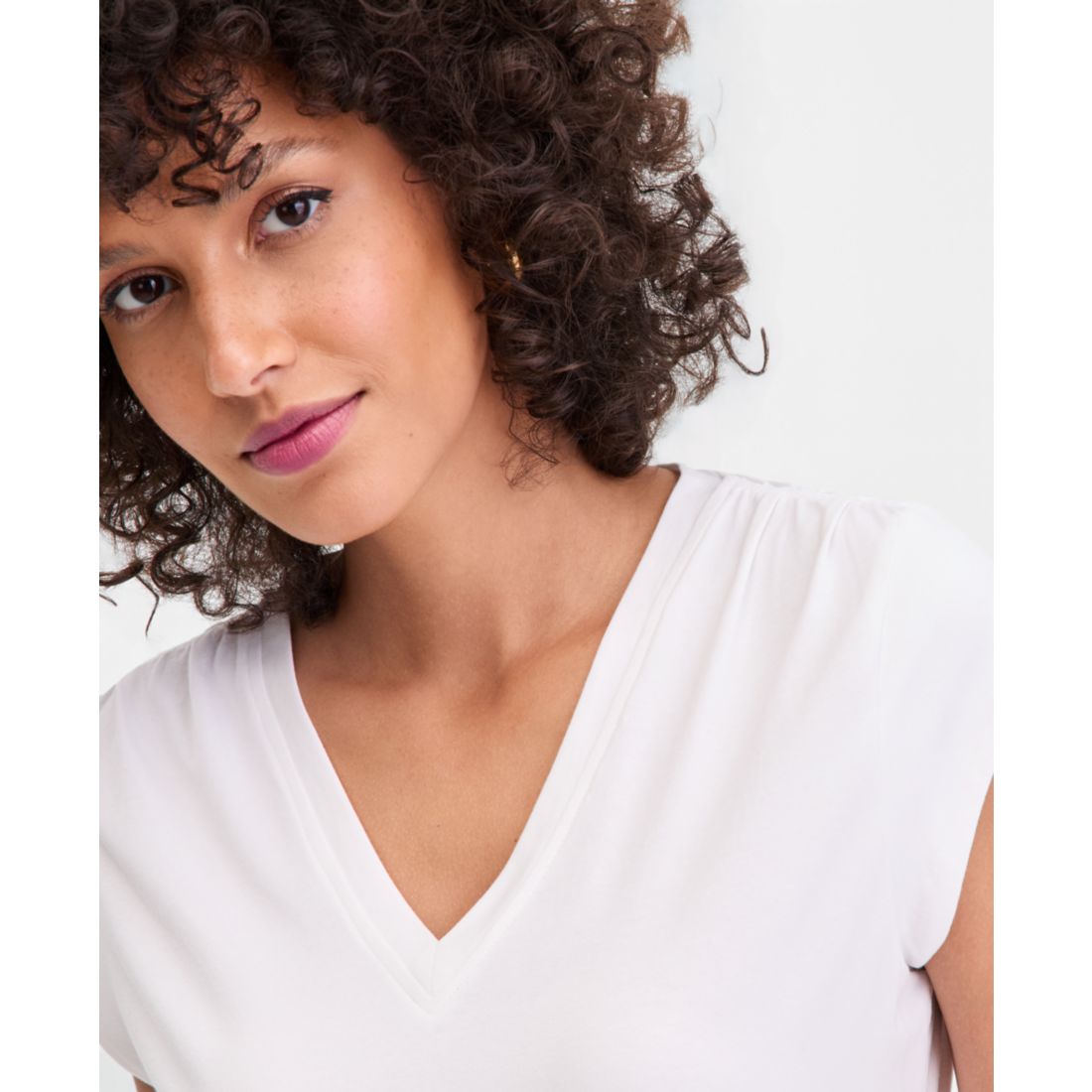 I.n.c. International Concepts Women's Cap-Sleeve V-Neck T-Shirt, Macy's Exclusive