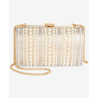 I.n.c. International Concepts Ranndi Crystal & Imitation Mini Pearl Clutch Handbag, Macy's Exclusive