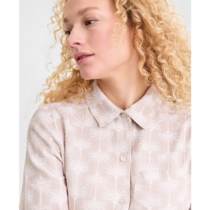 Charter Club Women's 100% Linen Print Button-Front 3/4-Sleeve Dress, Macy's Exclusive