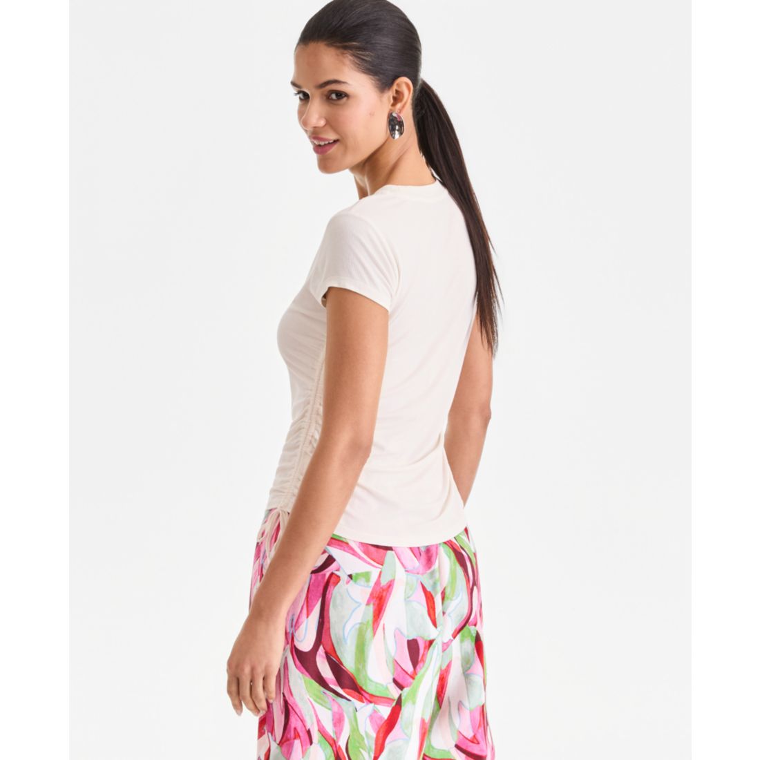 I.n.c. International Concepts Women's Side-Tie T-Shirt, Exclusively at Macy's