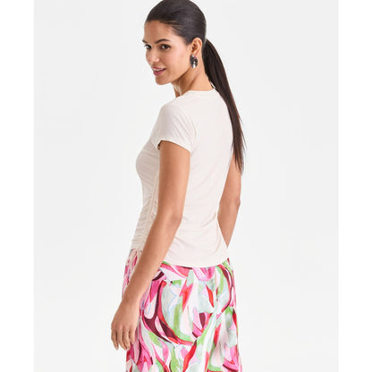 I.n.c. International Concepts Women's Side-Tie T-Shirt, Exclusively at Macy's