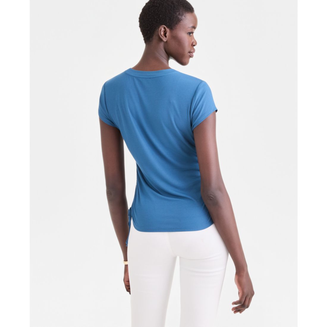 I.n.c. International Concepts Women's Side-Tie T-Shirt, Exclusively at Macy's