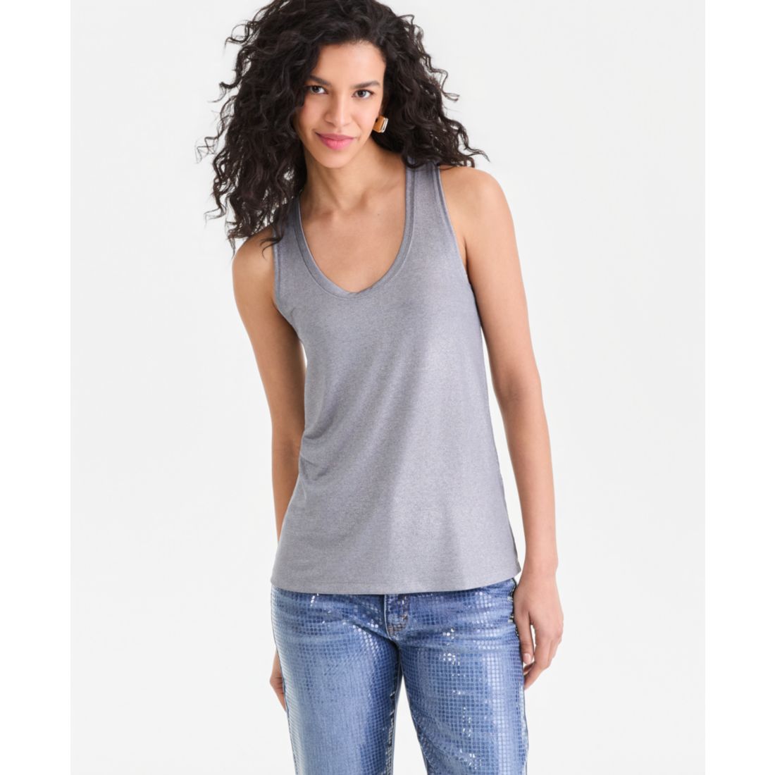 I.n.c. International Concepts Women's Shine Tank Top, Exclusively at Macy's