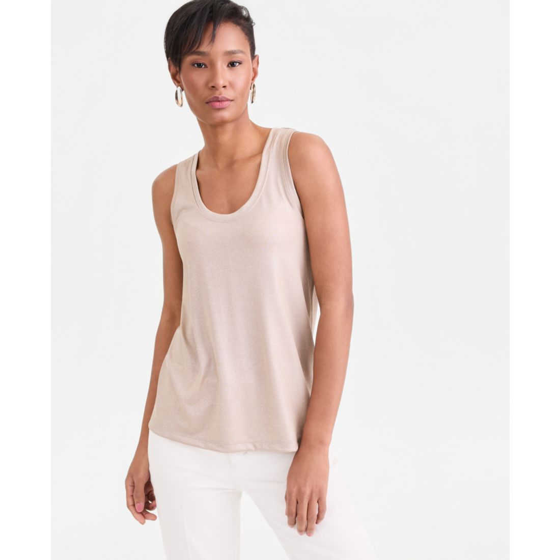 I.n.c. International Concepts Women's Shine Tank Top, Exclusively at Macy's