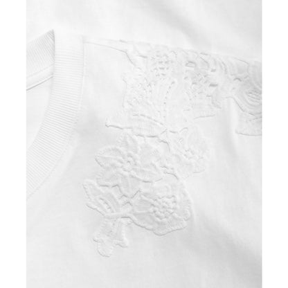 I.n.c. International Concepts Women's Lace-Trim Cotton T-Shirt, Macy's Exclusive