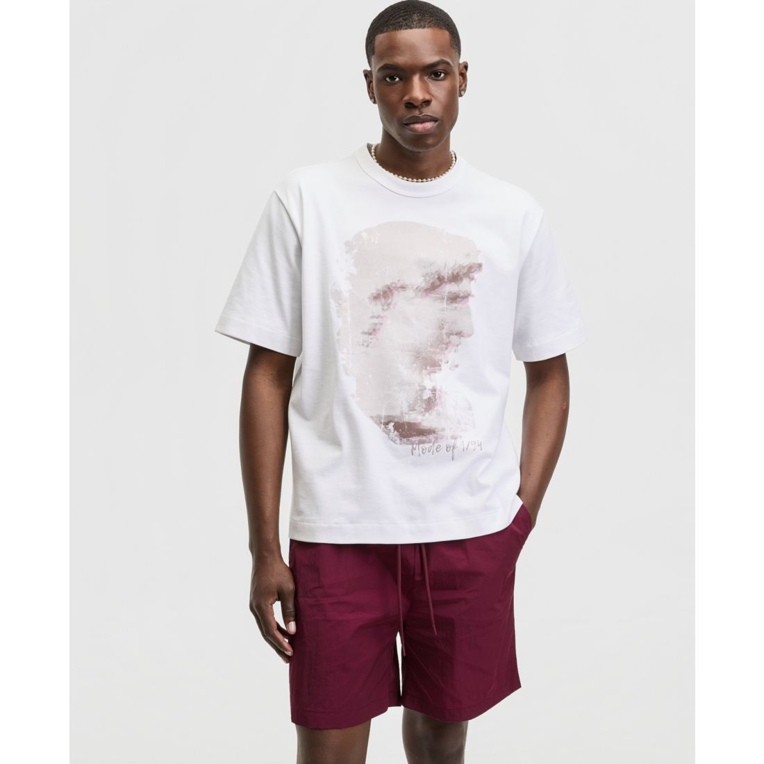 Mode of One Men's Relaxed-Fit Statue Graphic T-Shirt, Macy's Exclusive