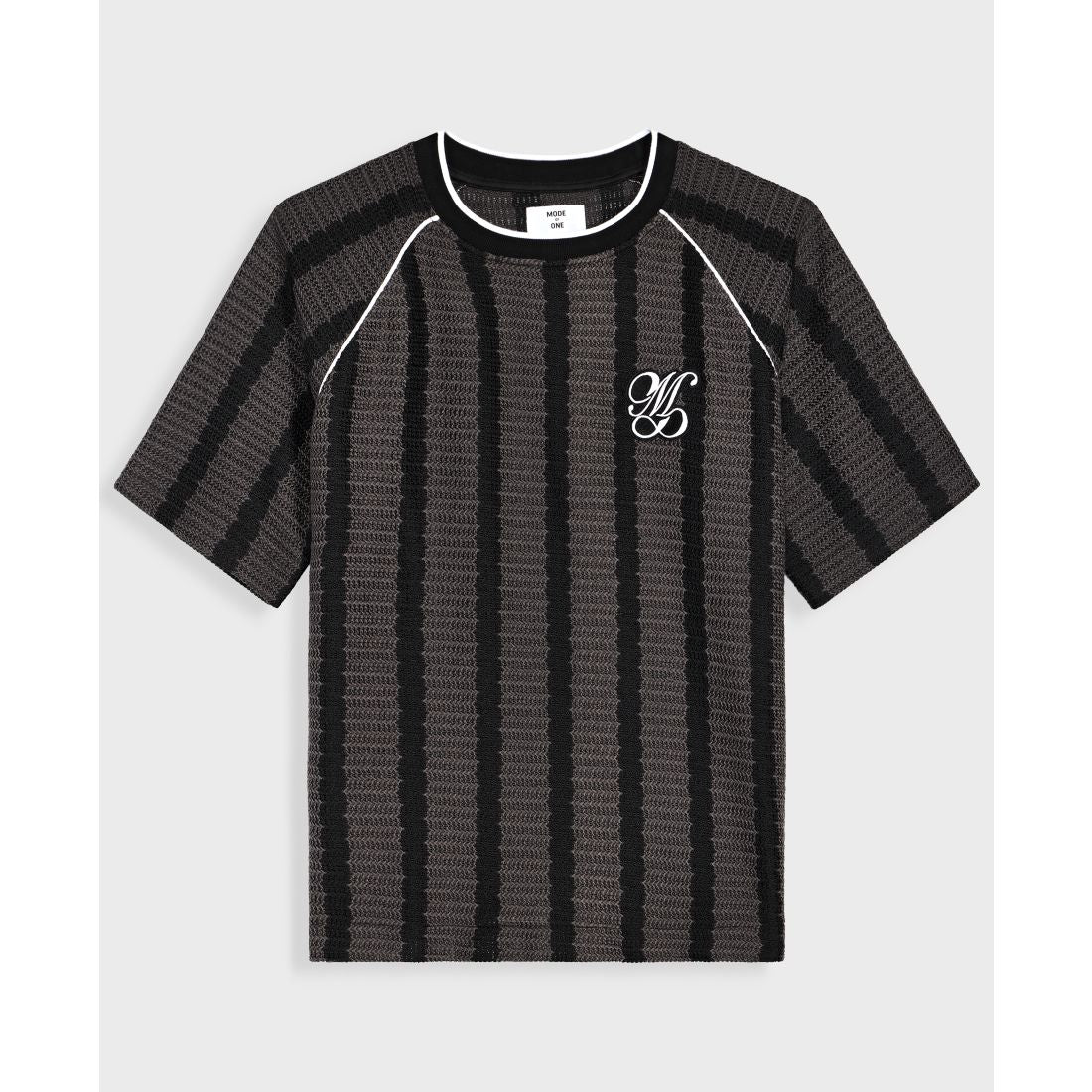 Mode of One Men's Crochet-Stripe Relaxed T-Shirt, Macy's Exclusive