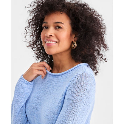 Style & Co Women's Tape Yarn Roll Neck Sweater, Macy's Exclusive