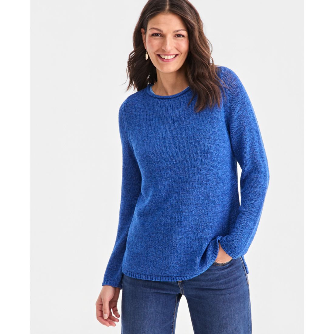 Style & Co Women's Tape Yarn Roll Neck Sweater, Macy's Exclusive