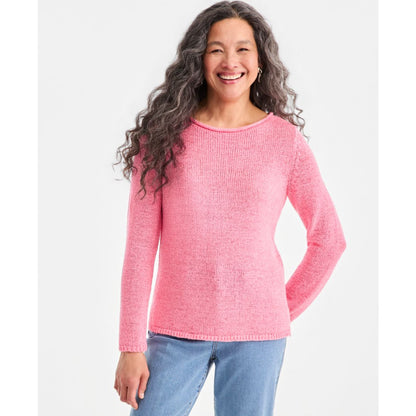 Style & Co Women's Tape Yarn Roll Neck Sweater, Macy's Exclusive