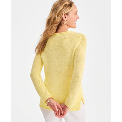 Style & Co Women's Tape Yarn Roll Neck Sweater, Macy's Exclusive