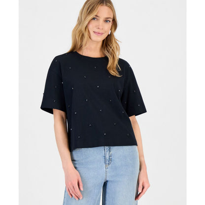 I.n.c. International Concepts Women's Embellished T-Shirt, Macy's Exclusive