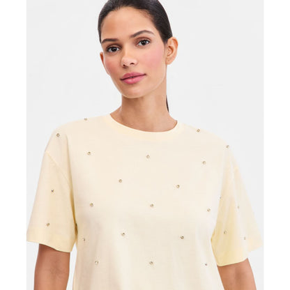 I.n.c. International Concepts Women's Embellished T-Shirt, Macy's Exclusive