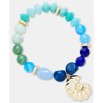 On 34th Beaded Shell Charm Stretch Bracelet, Created for Macy's