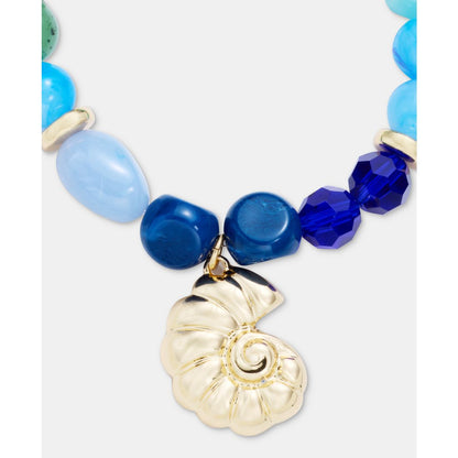On 34th Beaded Shell Charm Stretch Bracelet, Created for Macy's