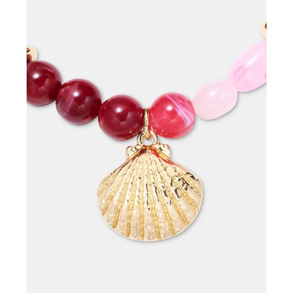 On 34th Beaded Shell Charm Stretch Bracelet, Created for Macy's