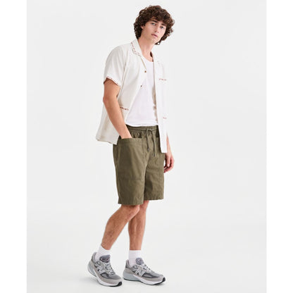 Sun + Stone Men's Josh Cotton 8" Pull-On Shorts, Macy's Exclusive