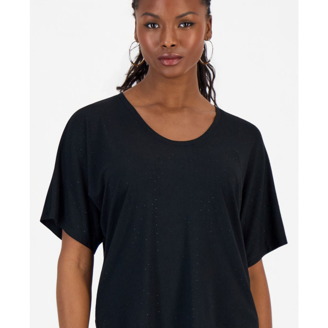 I.n.c. International Concepts Women's Embellished Dolman-Sleeve Top, Macy's Exclusive