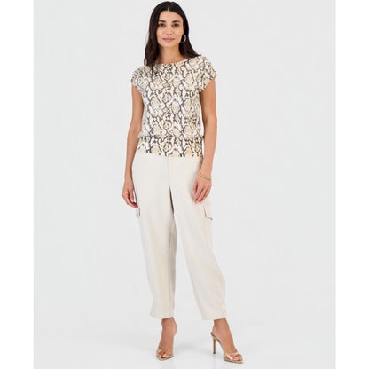I.n.c. International Concepts Petite Printed Wide Neck Dolman-Sleeve Top, Macy's Exclusive