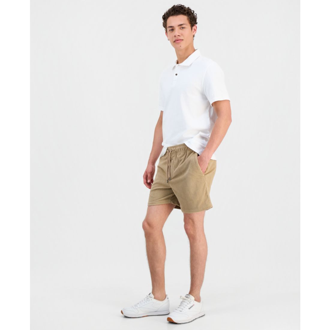 Sun + Stone Men's Drawcord 6" Pull-On Shorts, Macy's Exclusive