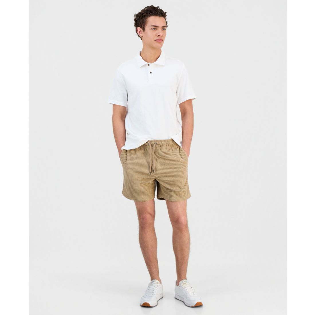 Sun + Stone Men's Drawcord 6" Pull-On Shorts, Macy's Exclusive