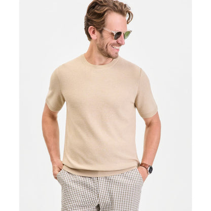 Club Room Men's Short-Sleeve Boucle Sweater T-Shirt, Macy's Exclusive
