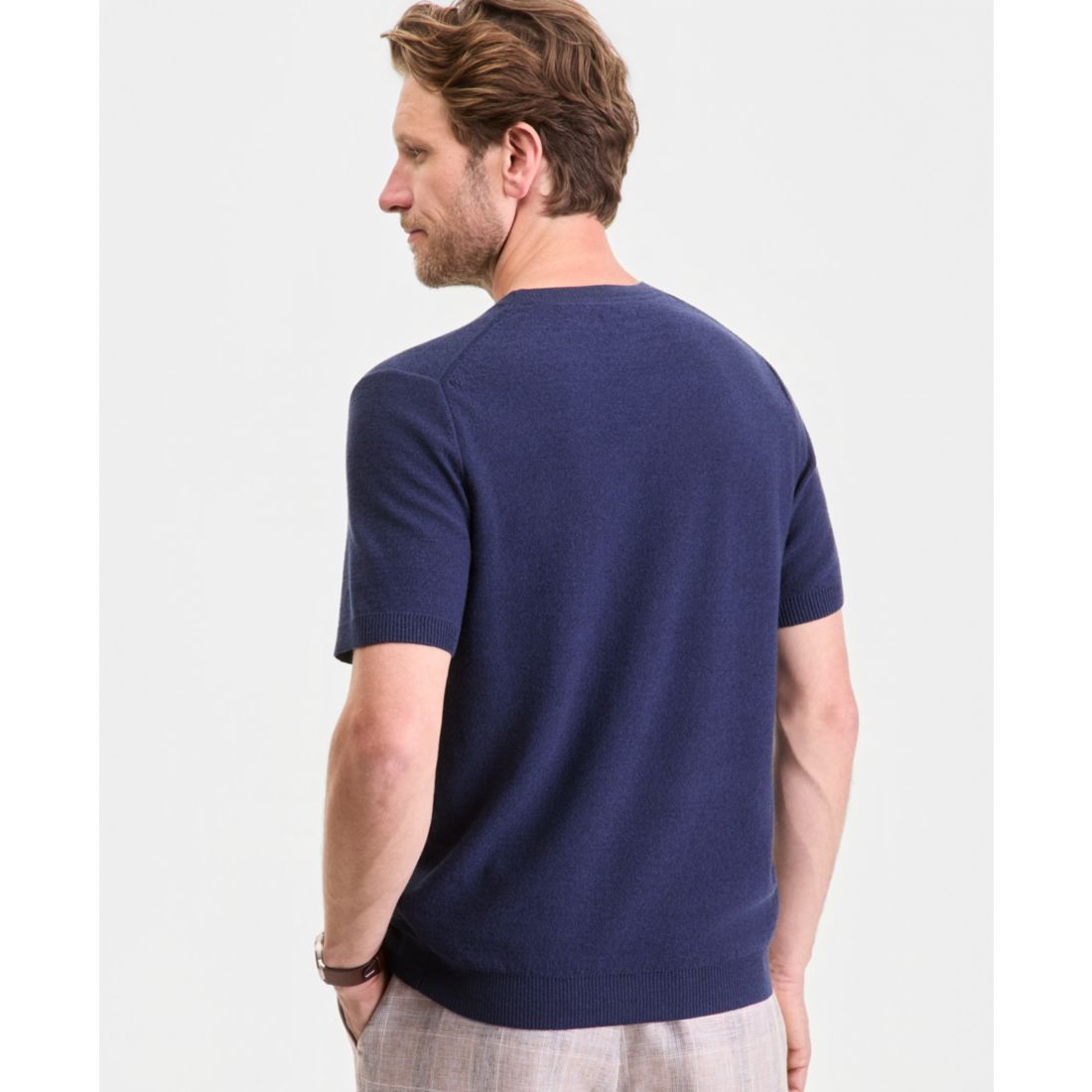 Club Room Men's Short-Sleeve Boucle Sweater T-Shirt, Macy's Exclusive
