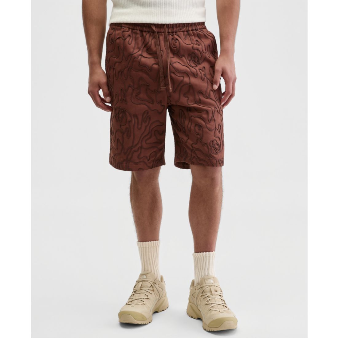 Mode of One Men's Floral Embroidered Shorts, Exclusively at Macy's