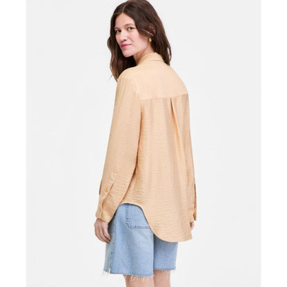 On 34th Women's Gauze Relaxed Button-Down Shirt, Macy's Exclusive