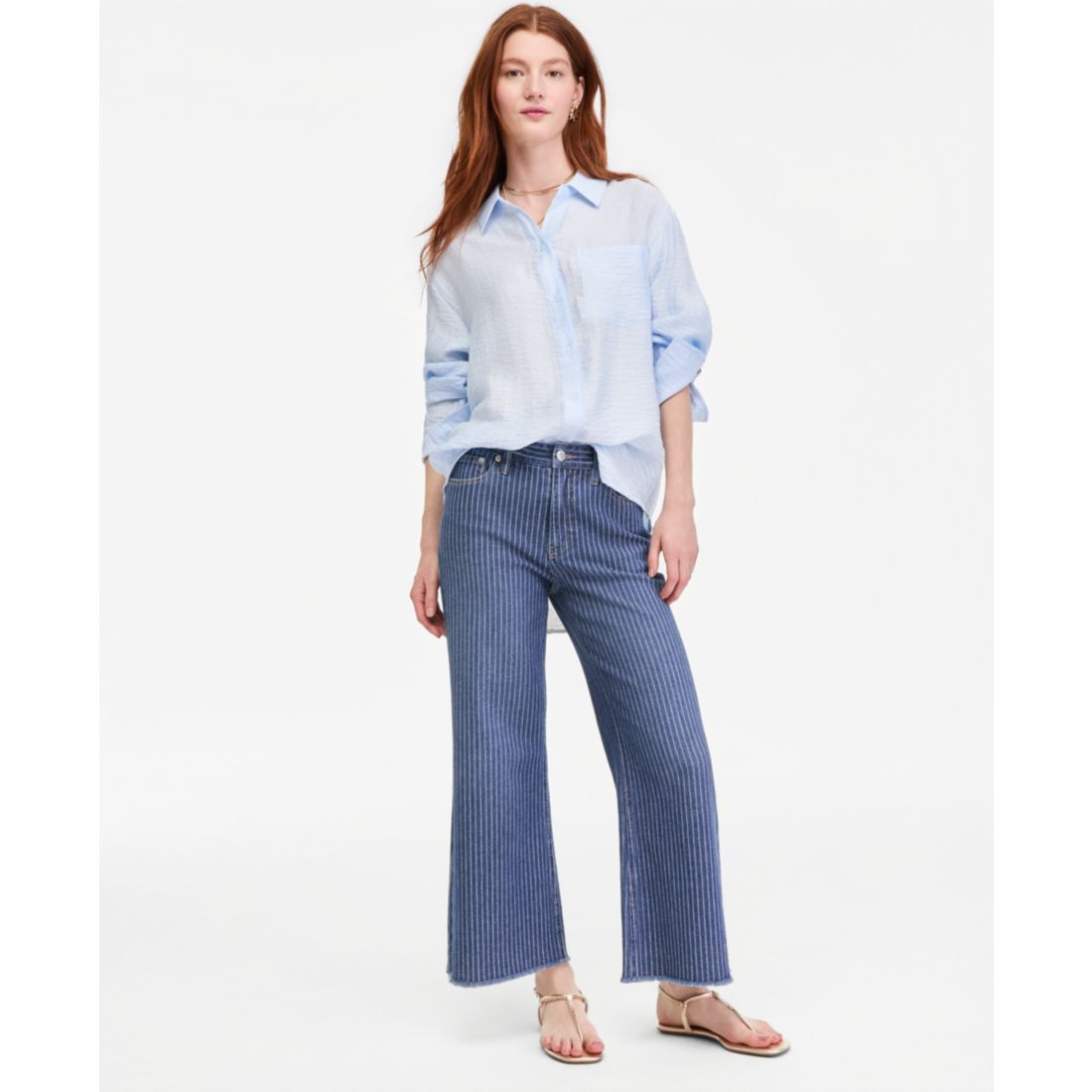 On 34th Women's Gauze Relaxed Button-Down Shirt, Macy's Exclusive