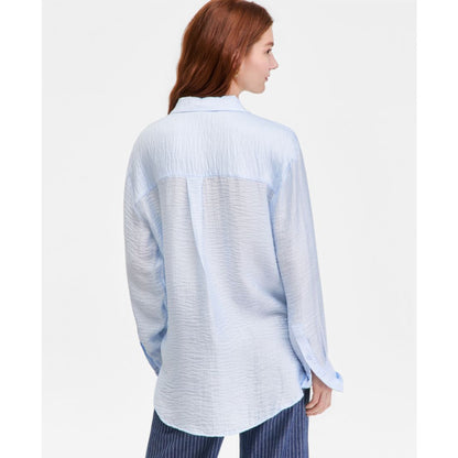 On 34th Women's Gauze Relaxed Button-Down Shirt, Macy's Exclusive