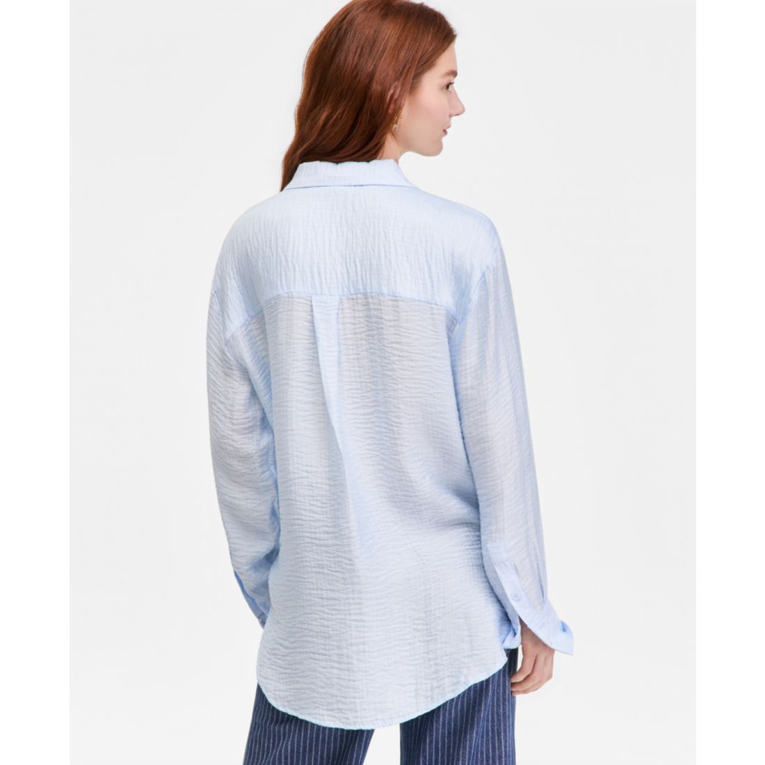 On 34th Women's Gauze Relaxed Button-Down Shirt, Macy's Exclusive