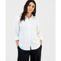I.n.c. International Concepts Petite Button-Front Long-Sleeve Shirt, Macy's Exclusive