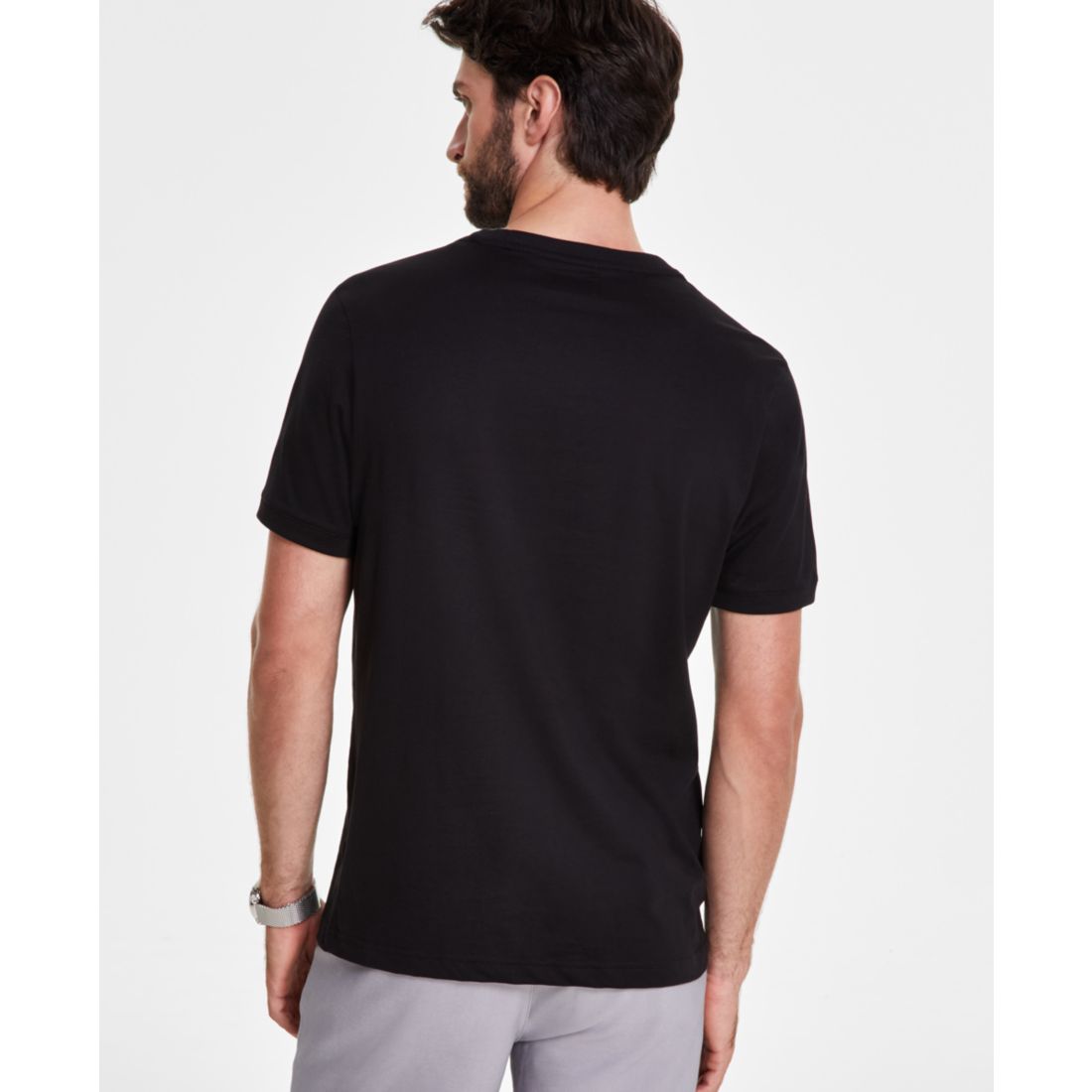 Alfani Men's Mercerized Cotton Short Sleeve Crewneck T-Shirt, Created for Macy's