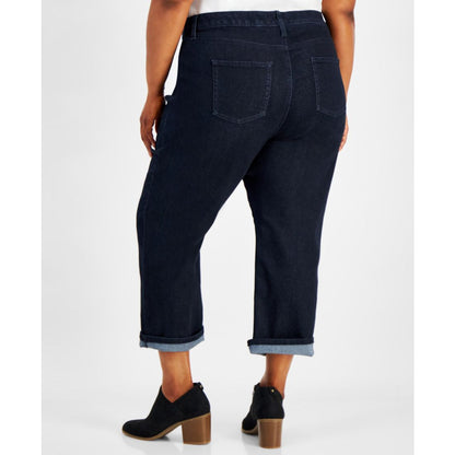 Style & Co Plus Size Mid-Rise Curvy Capri Jeans, Exclusively at Macy's