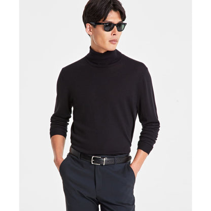 Alfani Men's Merino Wool-Blend Turtleneck Sweater, Created for Macy's