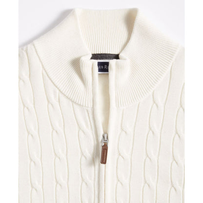 Club Room Men's Cable-Knit Full-Zip Sweater, Created for Macy's