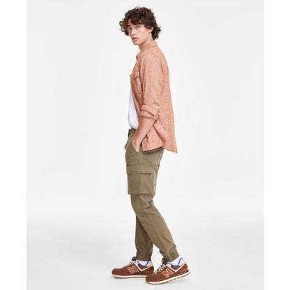 Sun + Stone Men's Garment-Dyed Cargo Jogger Pants, Created for Macy's