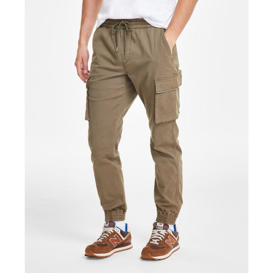 Sun + Stone Men's Garment-Dyed Cargo Jogger Pants, Created for Macy's