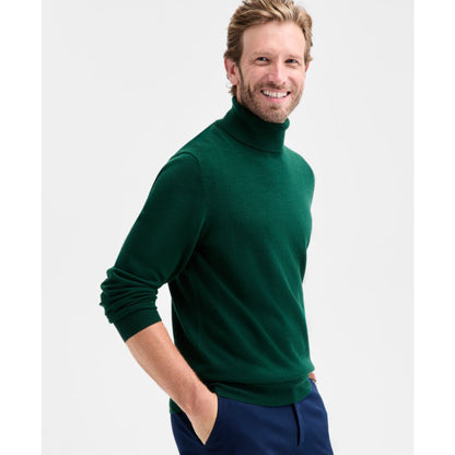 Club Room Men's Merino Wool Blend Turtleneck Sweater, Created for Macy's