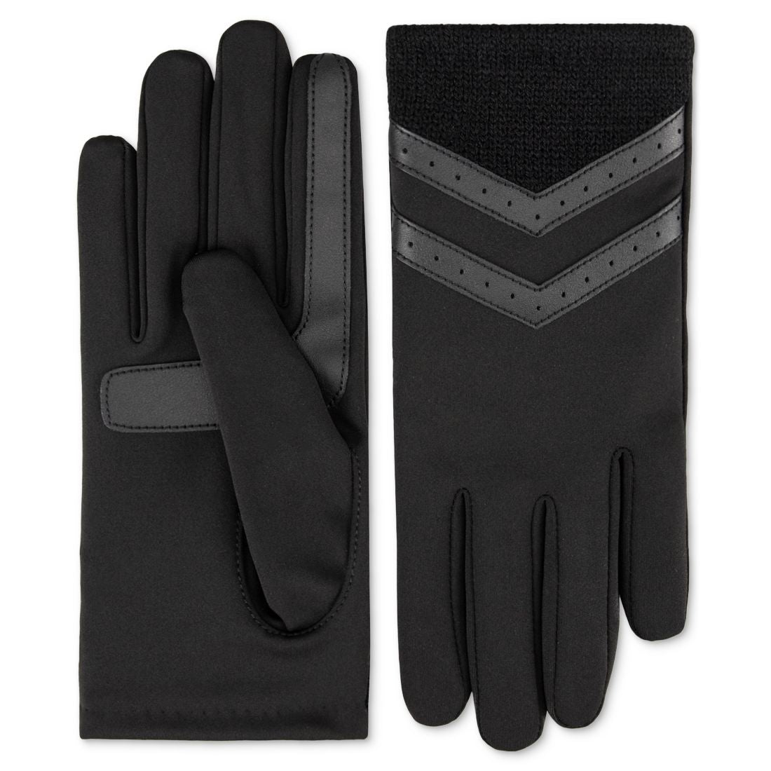 Isotoner Signature Women's Rib-Knit Fleece-Lined Gloves